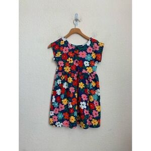Hanna Andersson Girls Colorful Flowers Floral Print‎ Dress 120 CM